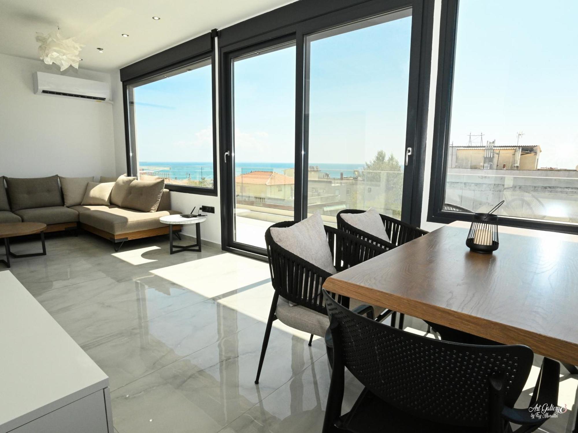 Panorama Penthouse Apartment Nea Kallikrateia Exterior photo